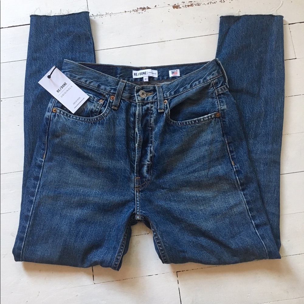 Re/done High Rise Ankle Crop